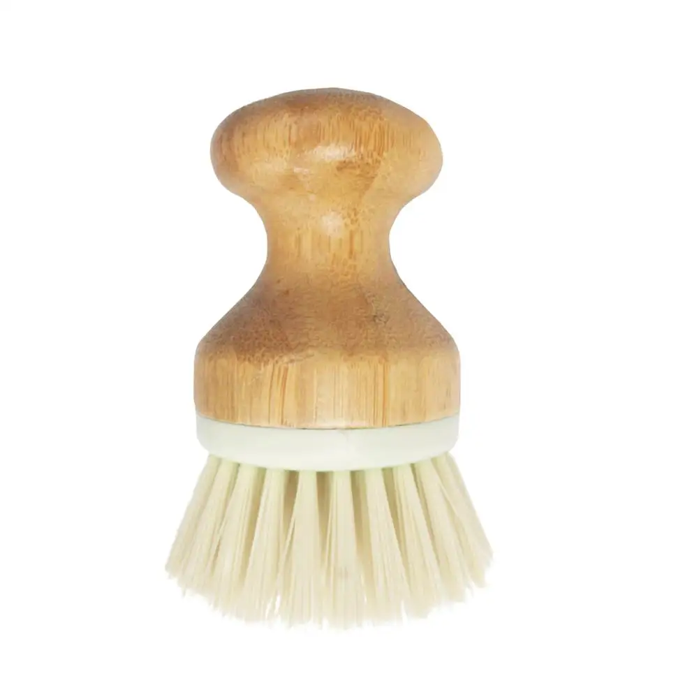 

Wooden Handle Cleaning Brush Natural Bamboo Handle Pot Dish Brush Kitchen Cleaning Brush Multifunction Scrub Brush PET Bristle