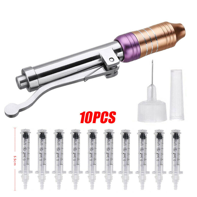 quality Hyaluronic Injection Pen Massage Atomizer Pen Kit For Professional High Pressure Anti Wrinkle Water Syringe Needle