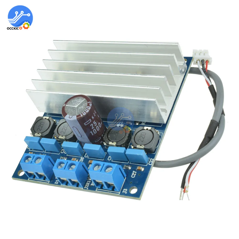 TDA7492 цифровой усилитель доска класса D 2x50 Вт высокомощная аудио звуковая плата громкость динамика управление с радиатором