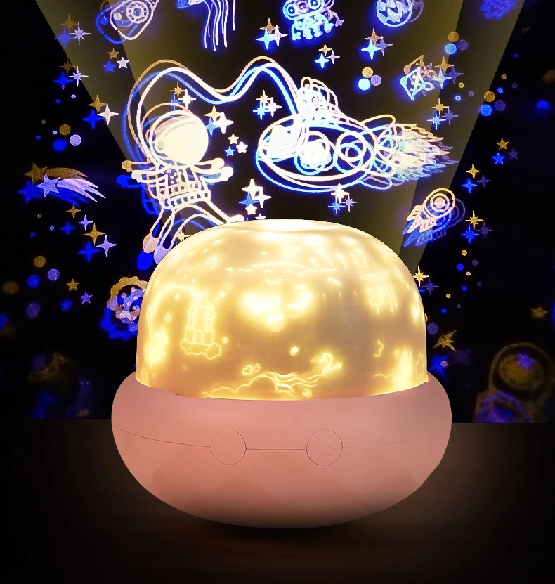 

LED Projector Night Lamp With rechargeable Universe Starry Sky Light Colorful Flashing Star galaxy Baby sleep light 5 pattern