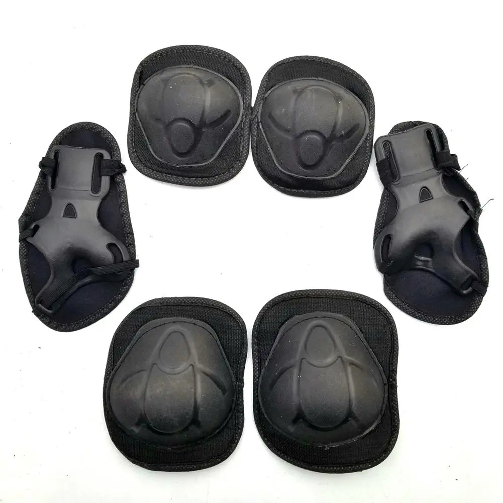 black Dragonpad детей Профессиональный Регулируемый шлем езда роликовые коньки защитное оборудование - Цвет: black