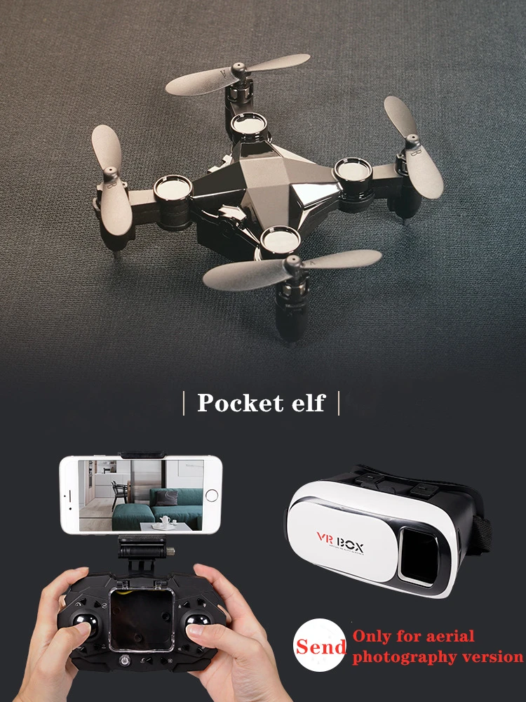 Мини-Дрон HD Квадрокоптер складной Дрон самолет FPV Wifi дроны, Радиоуправляемый вертолет селфи дроны детские игрушки подарок