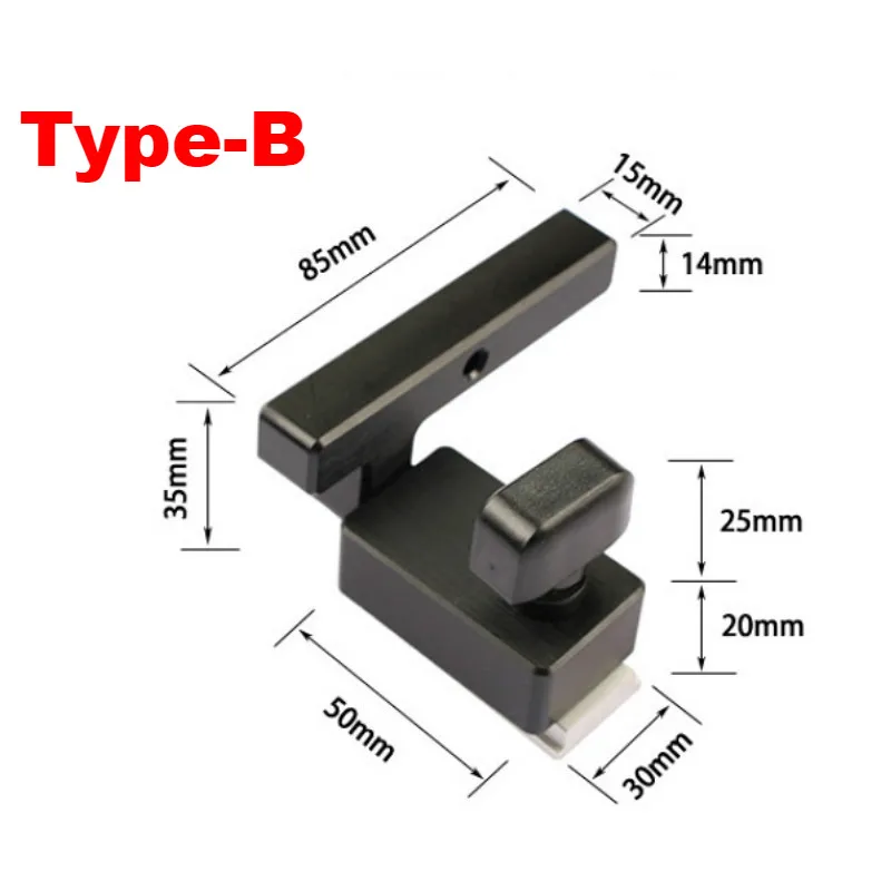 Торцевая направляющая для деревообработки ограничитель Т образных пазов