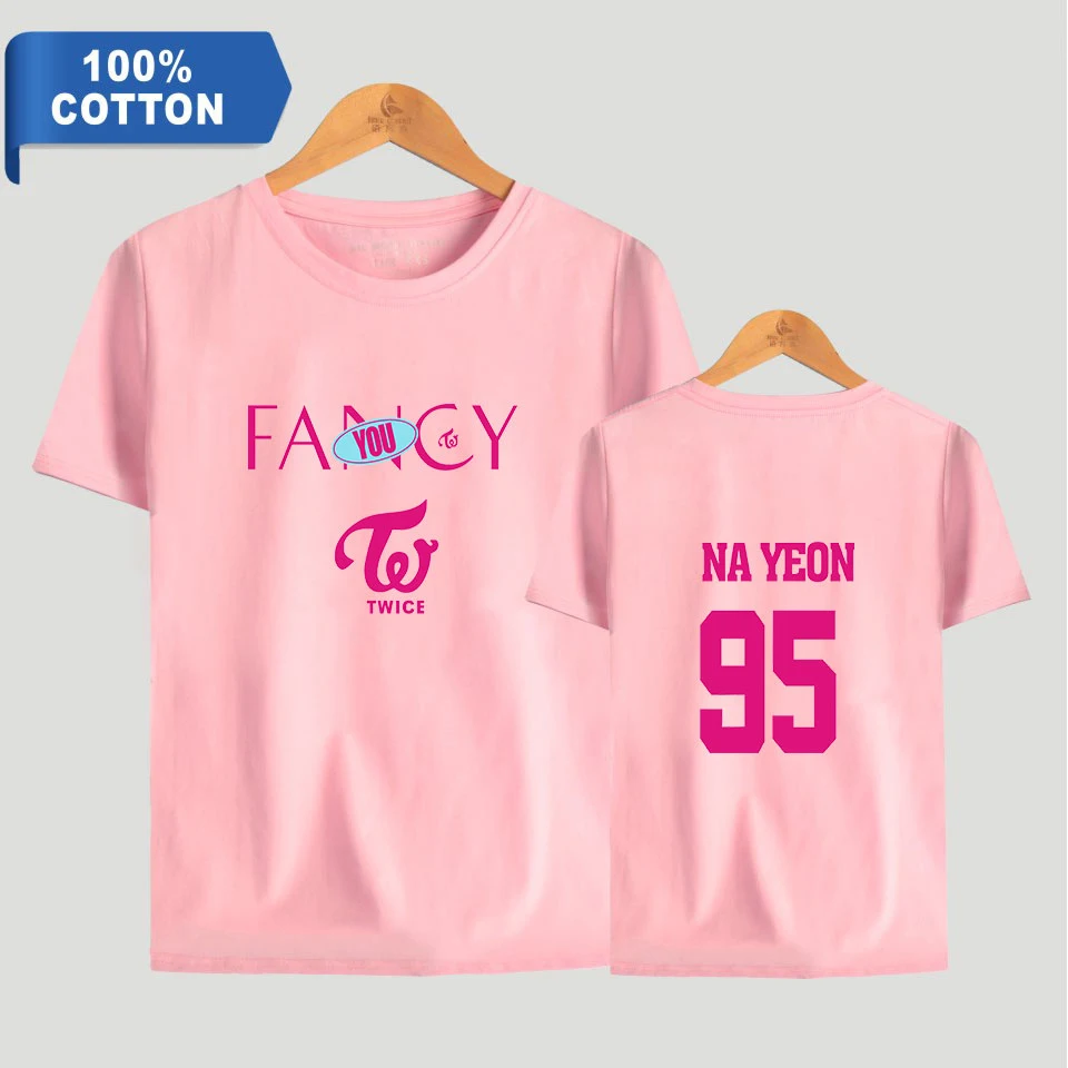Twice fancy Album футболка для мужчин/wo для мужчин kpop летняя футболка с коротким рукавом новая популярная Повседневная футболка новая Хлопковая мужская одежда