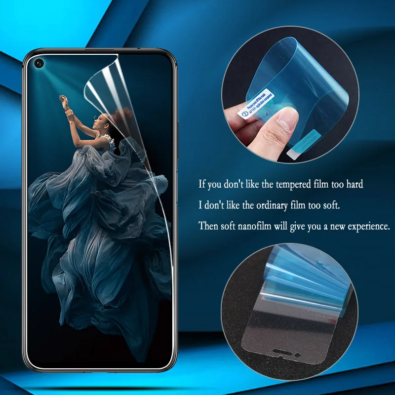 

Nano Explosion-proof Thin Film For Huawei Honor 7A 7C Pro 7X 6X 8 9 10 Lite Screen Protector For Huawei Honor Play Note 10 Film