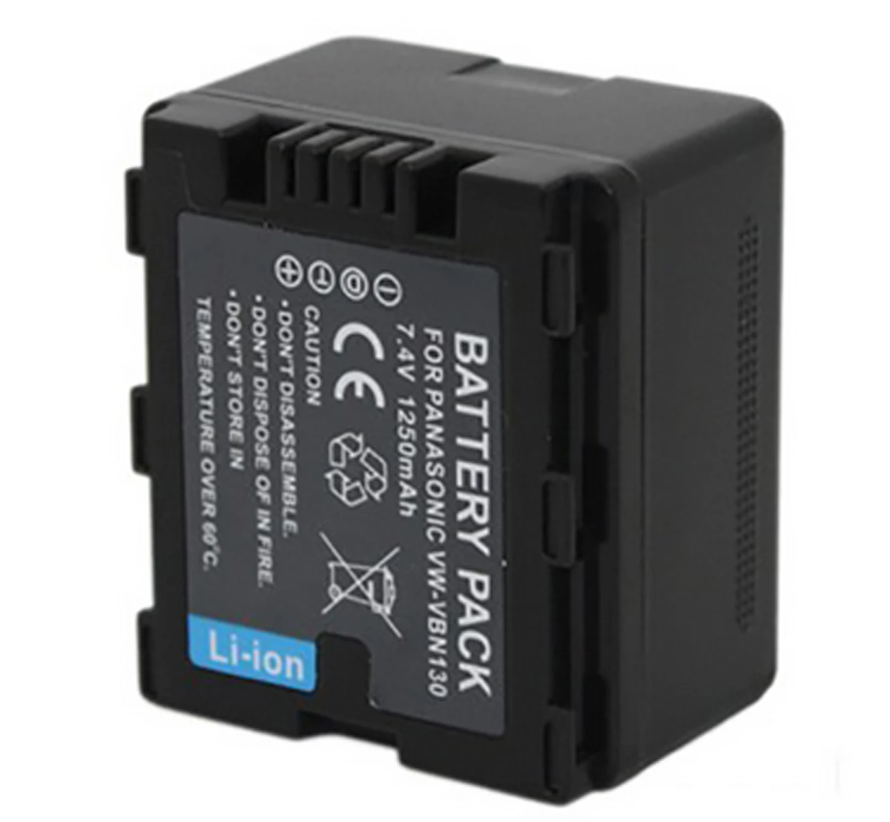 Перезаряжаемый литий-ионный аккумулятор для Panasonic VW-VBN130, VW-VBN130E, VW-VBN130E-K, VW-VBN260