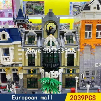 

In Stock Creator QL0922 MOC Building Blocks 2039pcs Street View Bricks European Mall Toy Gifts Children 15031 15039 15037 15009