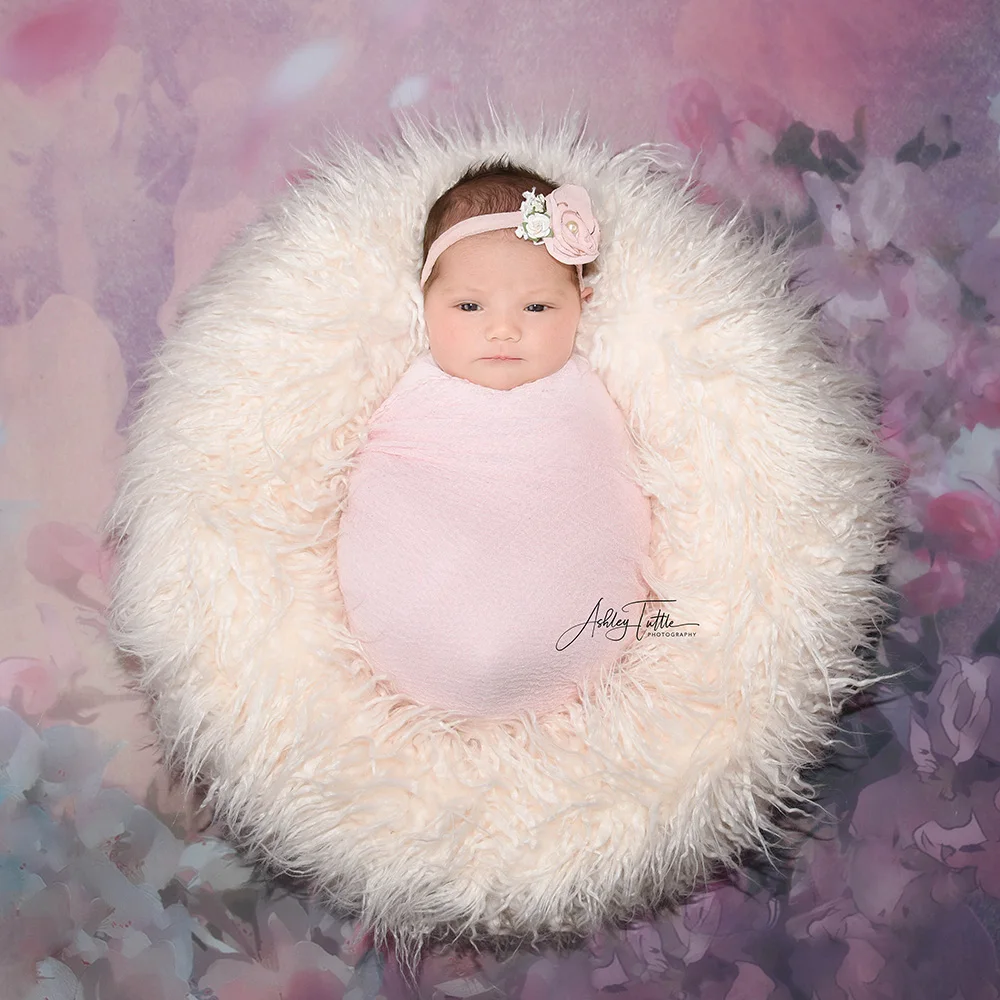Don&Judy Photo Shoot Beanbag Posing Round Pillow for Baby Newborn