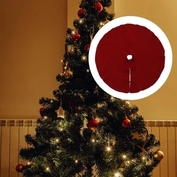 

1Pc Christmas Tree Carpet Xmas Tree Footcloth Santa Tree Bottom Carpet for Floor