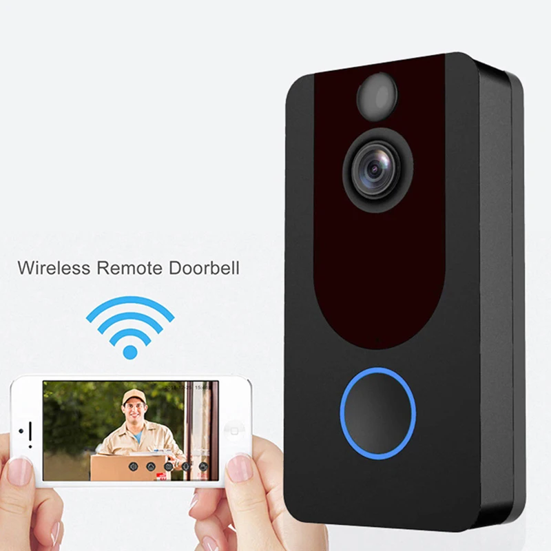 Умный IP видеодомофон Wi-Fi видеодомофон дверной звонок wifi дверной Звонок камера для квартиры ИК сигнализация беспроводная камера безопасности