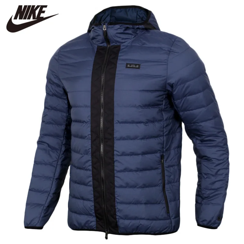 

100% Original Men's Nike Sportswear AS LEBRON M NK JKT OW Man Jacket With Hat Warm Winter clothing