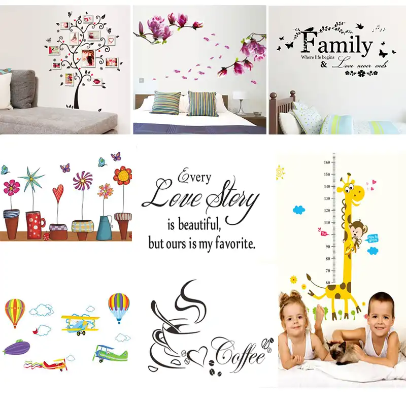 1 Piezas Palabras Arte Pared Etiqueta Ninos Decoracion De Las