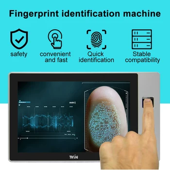 

tkun 10.1inch capacitive touch Android fingerprint recognition all-in-one machine，usb fingerprint reader，Security access control