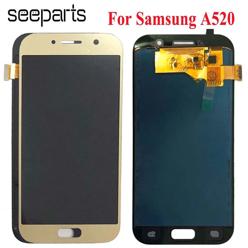 100% протестированный 5 2 ''для SAMSUNG GALAXY A5 2017 A520 SM-A520F ЖК-дисплей сенсорный экран