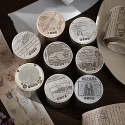 Ruban adhésif washi de série rétro, bande en papier design vintage pour support, décoration DIY 