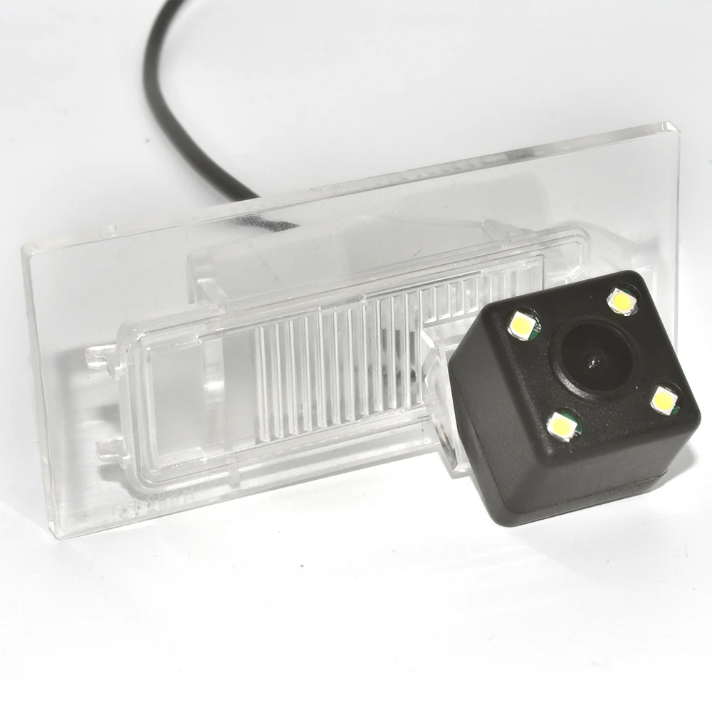 4-LED ZJCGO HD CCD Автомобильная камера заднего вида для парковки ночного видения Водонепроницаемая камера для Dodge Дротика PF для Fiat Viaggio 2012 - Название цвета: 4-LED
