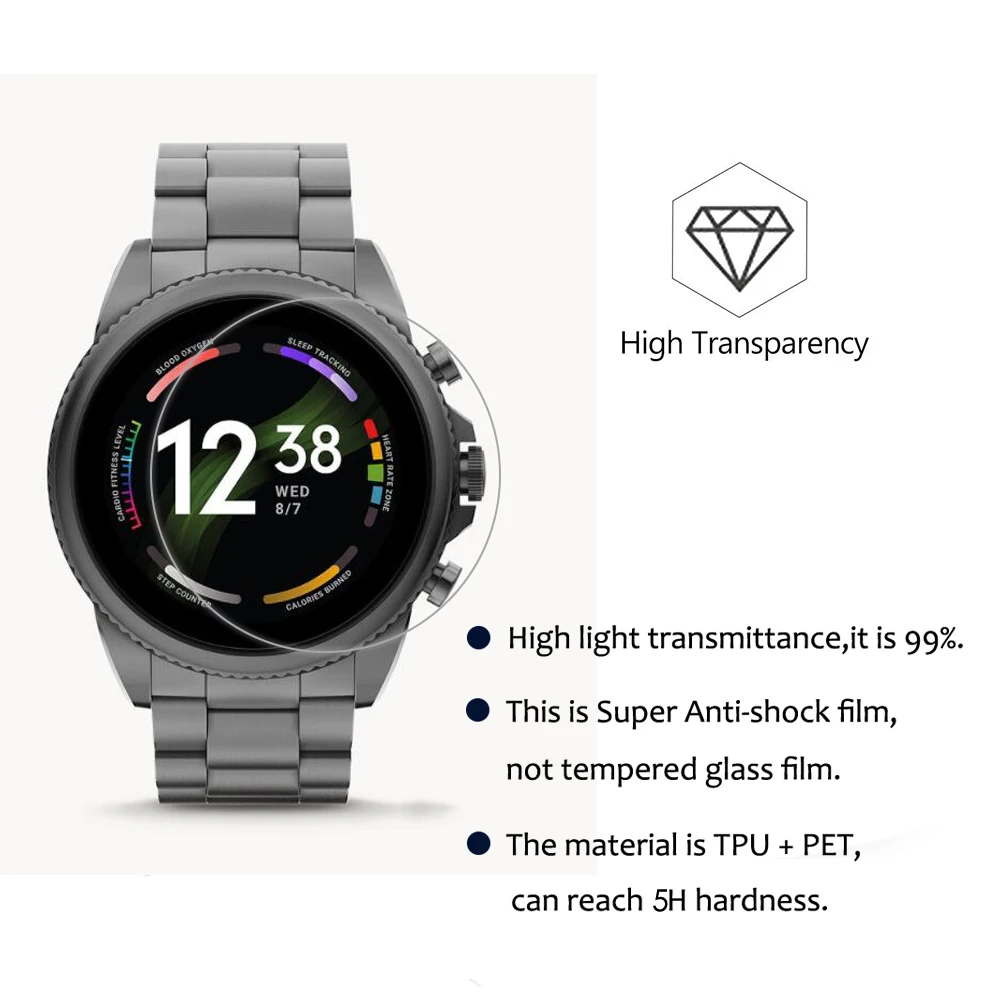 3Pcs Smartwatch Protective Film For 