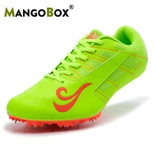 Мужские спортивные кроссовки; Цвет зеленый, черный; кроссовки для бега с шипами; дышащие спортивные кроссовки; легкие спортивные кроссовки