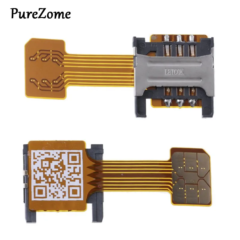 

Hybrid Double Dual SIM Card Micro SD Adapter for Android Phone Extender Nano Mic