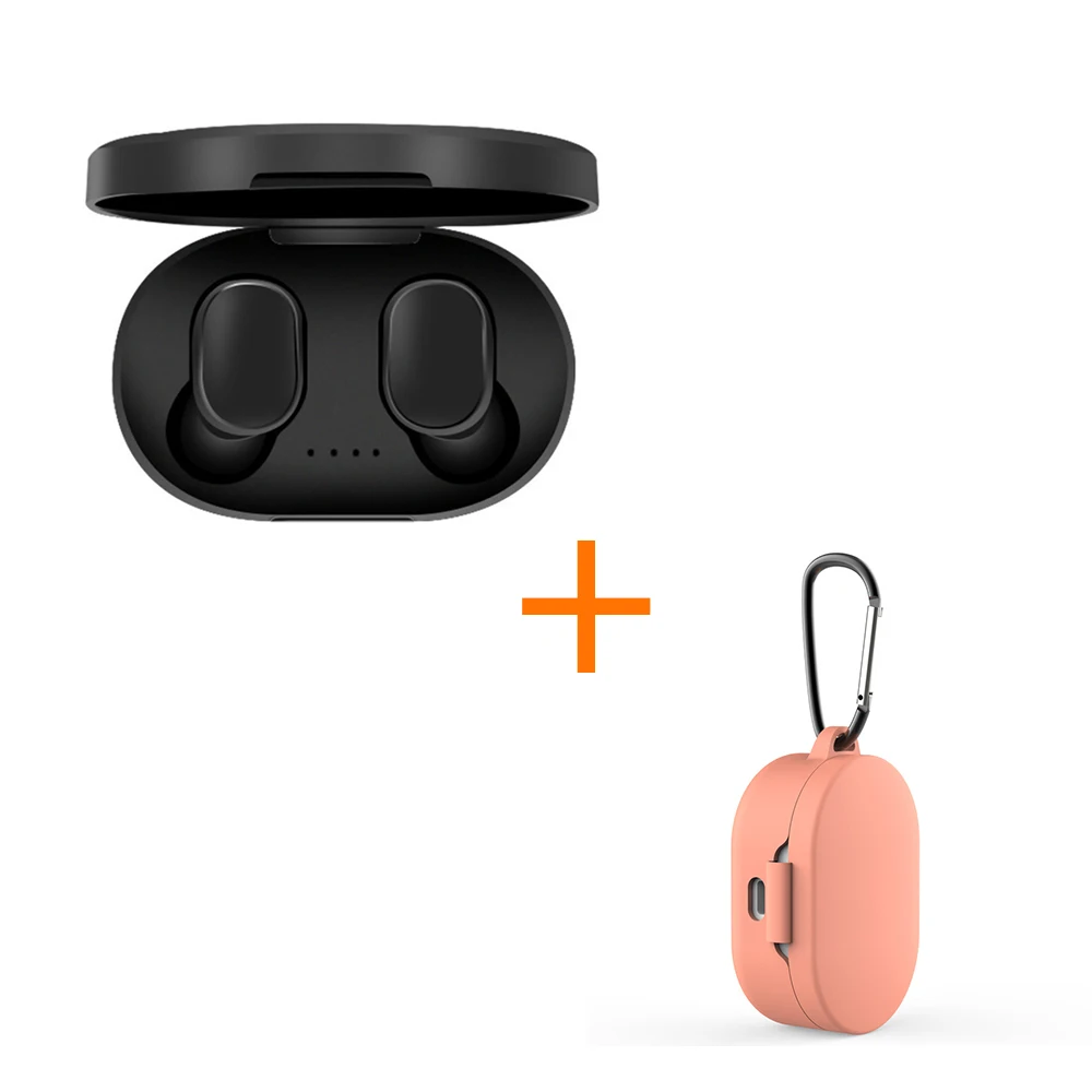 A6SBlack PinkBag OEM Airdots, TWS Bluetooth 5,0 наушники стерео бас наушники 280 мАч зарядная коробка IPX4 Sweatproof наушники pk redmi Airdots - Цвет: A6SBlack PinkBag