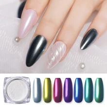 Chameleon Nail Powder Mirror Effect Dipping Glitter Metallic Chrome Nail Pigment Pearl Dust Manicure Art Decoration