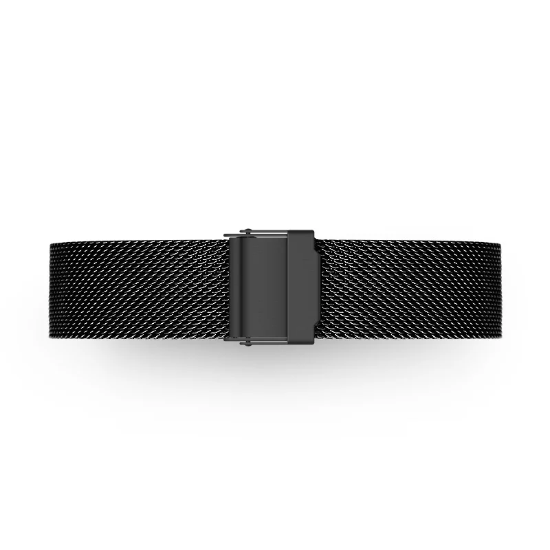 Milanese Watchband Replacement strap 18mm 20mm 22mm Universal Stainless Steel Metal Watch Band Mesh Strap Bracelet - Цвет ремешка: Черный