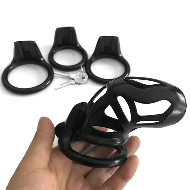 

2022 New Upgrade Cobra Male Chastity Device with 4 Penis Rings,Mamba Cock Cage,Penis Lock,Chastity Belt,BDSM Sex Toy For Man Gay