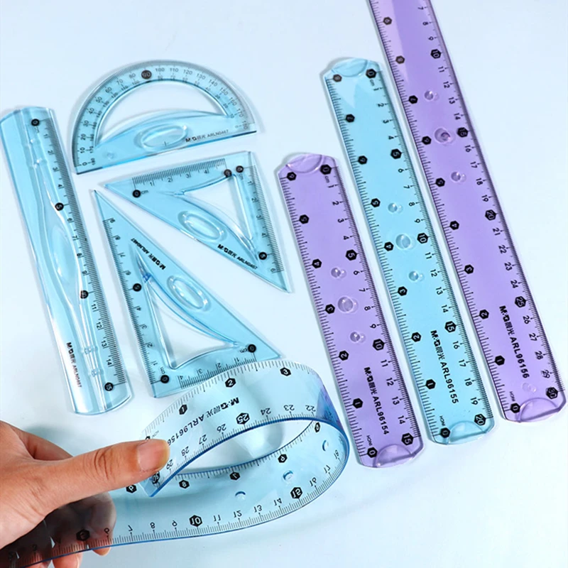 M&g Soft Ruler Geometry Ruler Set Math Drawing Student Stationery