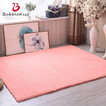 

Bubble Kiss Fluffy Carpet Home Long Pile Thick Rug And Carpet For Living Room Faux Fur Rug Kids Bedroom Floor Mat Customize Rugs
