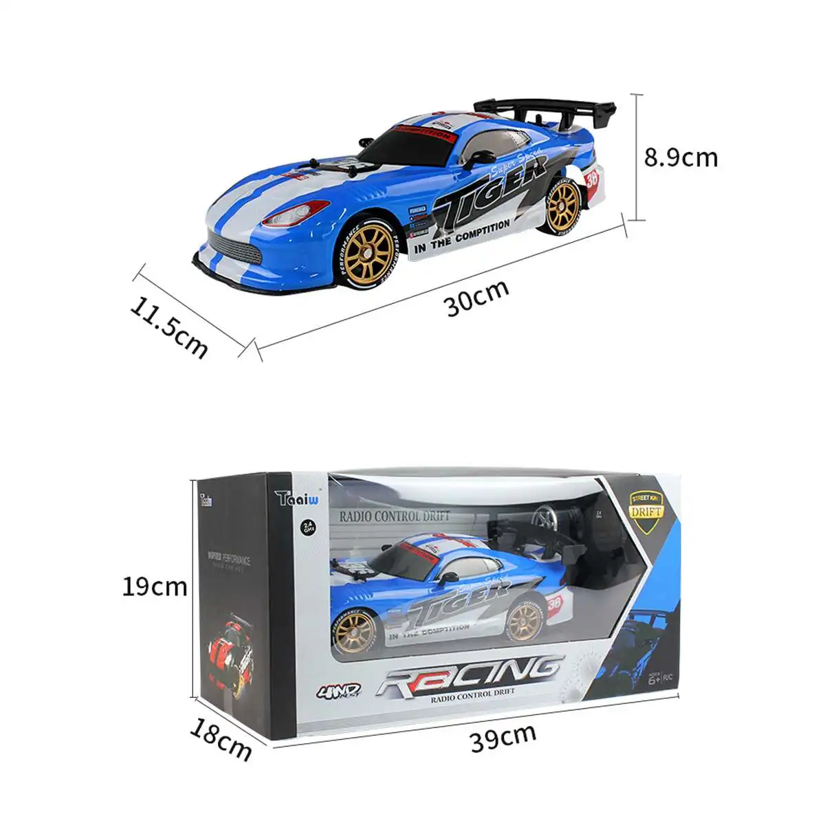 New LBLA 1:16 2.4G 4WD RC LED Racing Car 20km/h High Speed Drift Model RC Racing Light for Children Gift