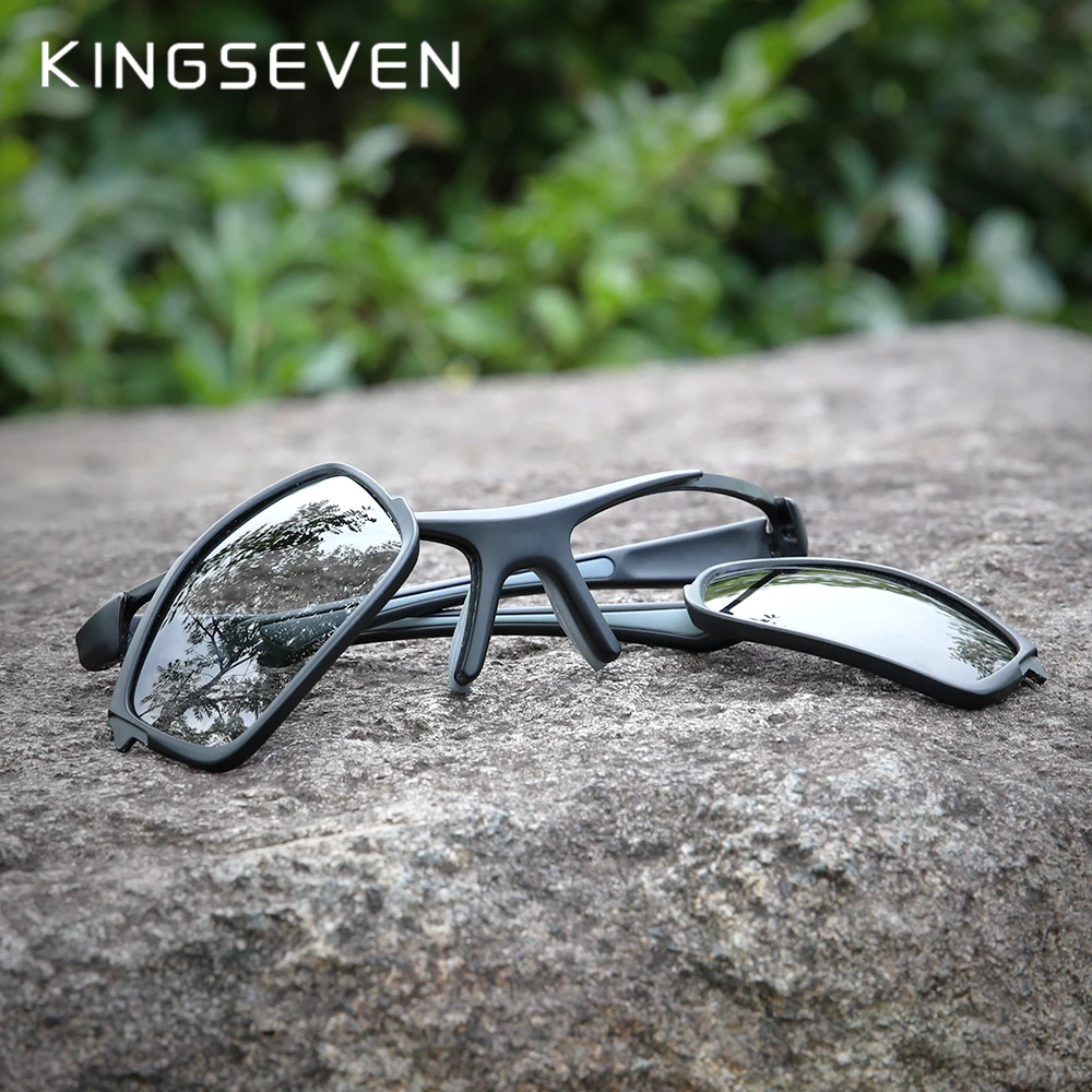 KINGSEVEN 라이딩 선글라스, 편광 스포츠 고글, 자전거 산악 안경, Oculos Gafas 운전 안경, 남녀공용