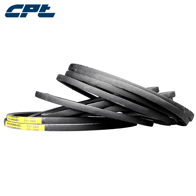 Rubber 3V 5V 8V A B C round rubber drive v belts 5kwTransmission Belts