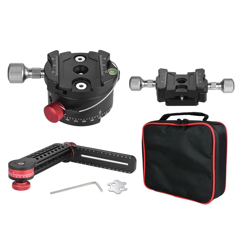 

FULL-720 Degree Panoramic Head Panoramic Support Stand Gimbal Tripod Ball Head for Canon Nikon Sony Pentax Dslr Camera Camcorder