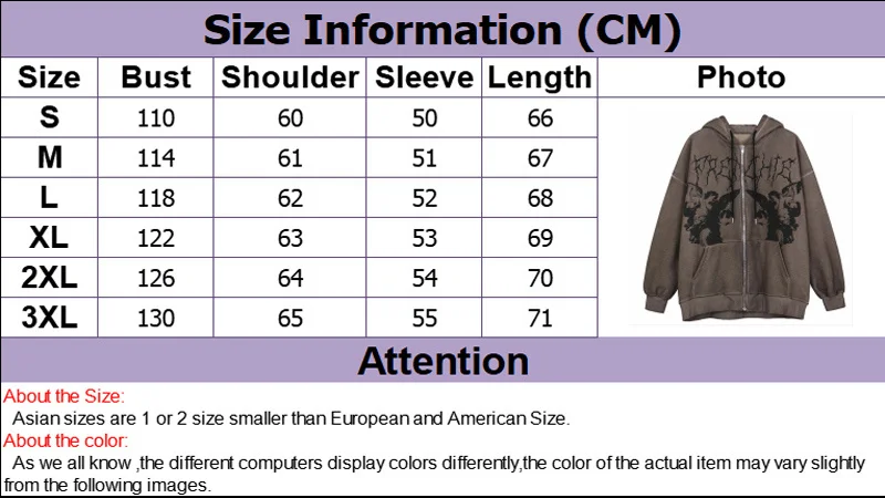 plain hoodies Women Vintage Angel Print Hooded Jacket Men Zip Up Long Sleeve Pocket Autumn Winter Streetwear Coat Y2K Aesthetic Loose Hoodies trendy hoodies for women