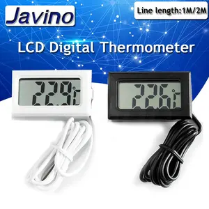 Цифровой мини-термометр с ЖК-дисплеем, термометр для морозильной камеры, термометр для холодильника температурой-50-110 ℃, водонепроницаемый зонд для помещений и улицы