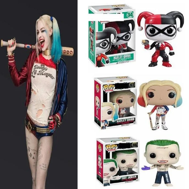 Funko POP отряд самоубийц Джокер клоун Харли Квинн 34 #97 # Коллекционная модель фигурки