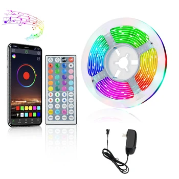 

Led Strip Light 24V Bluetooth RGB Led Light Strip 5050SMD 5M 10M 15M Tape Diode Flexible Ribbon Christmas Room Decorative Lamp