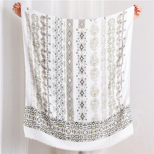 1 Новинка 10 шт. шарф женский леди красота геометрический полосатый шейный шарф шаль глушитель шали и шарфы foulard femme мягкий шарф бренд - Цвет: 1