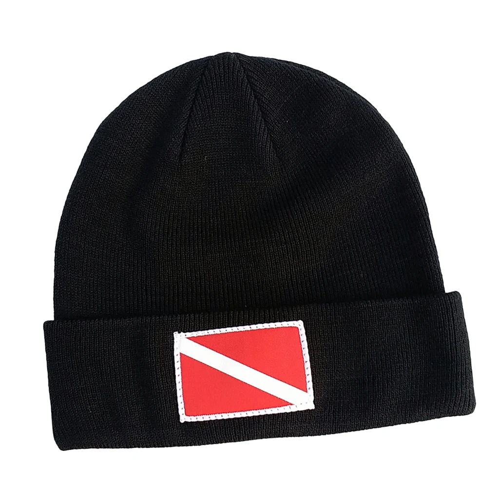 Dive Flag / Diver Down Scuba Diving Surf Kayak Sports Knit Beanie Hat Cap