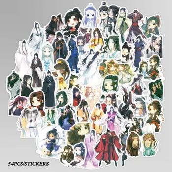 

54Pcs Japan Chen Qingling Xiao Zhan Wang Yibo Stickers Cartoon For Snowboard Laptop Luggage Fridge Car- Styling Decal Stickers