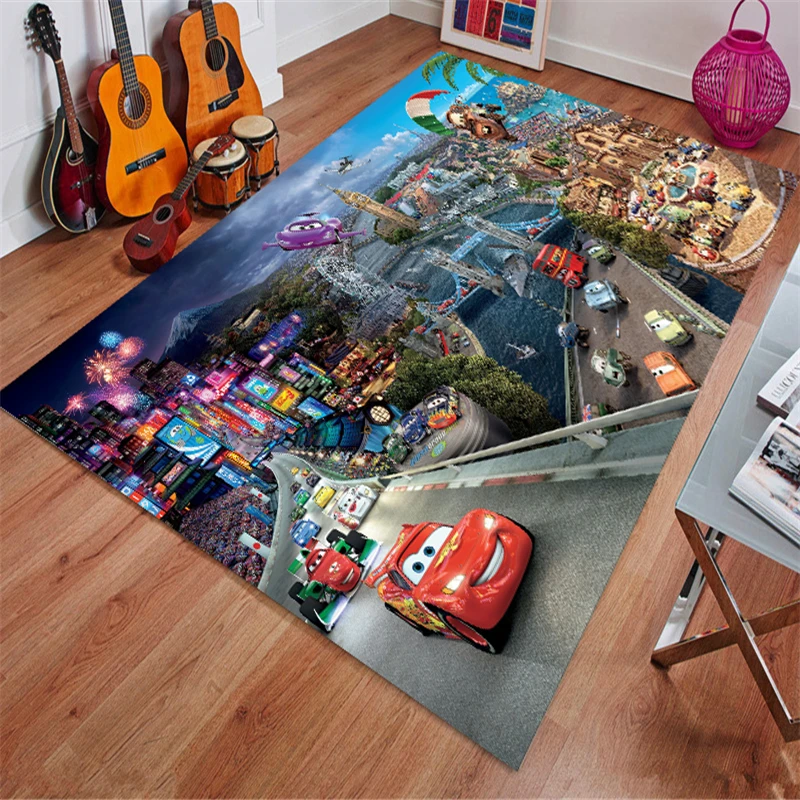 

Cars Door Mat Baby Play Mat Bathroom Children Carpet Hallway Doormat Anti - Slip Bathroom Carpet Absorb Water Kitchen Mat/Rug