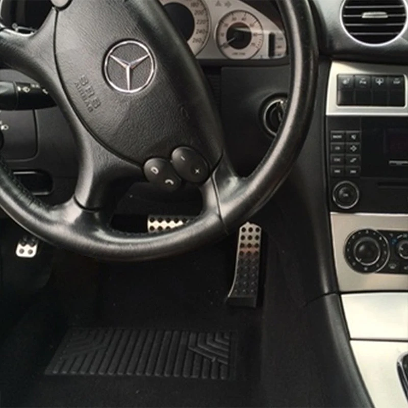 Для Mercedes Benz C E S GLK SLK CLS SL-Class W203 W204 W211 W212 W210 DEE тормозной акселератор из нержавеющей стали упор для ноги около педали