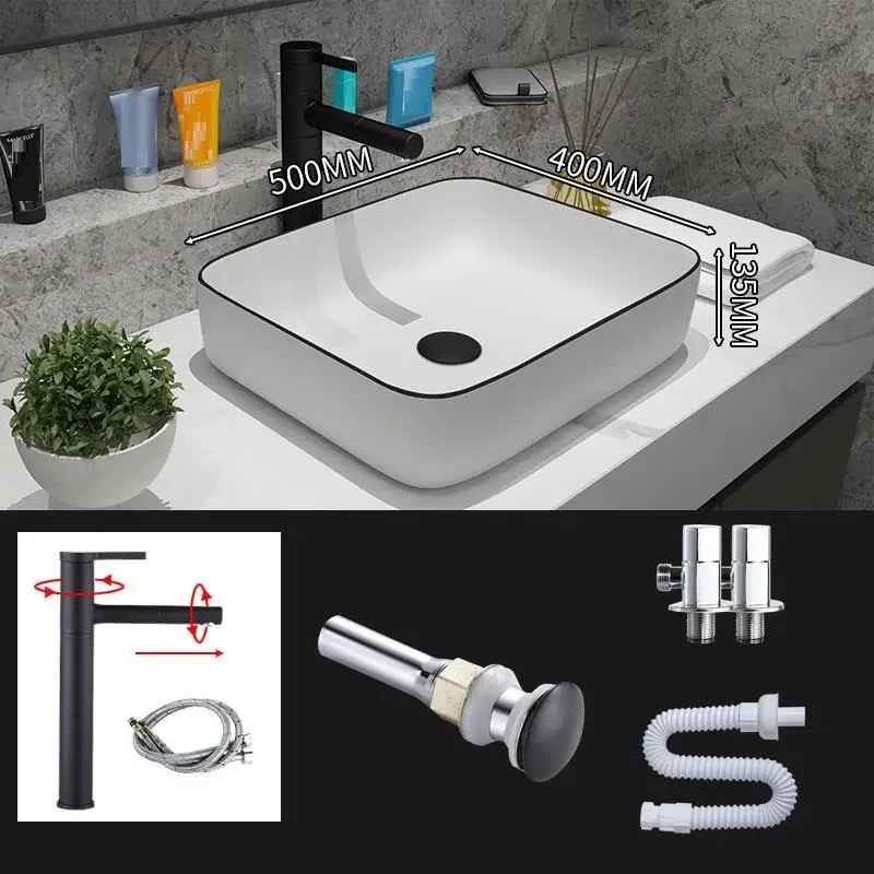 Lavatorio сосуд Fregadero Umywalka миска Salle De Bain Para Vanity Waschtisch Куба раковина для ванной Lavabo Pia Banheiro умывальник - Цвет: Version B
