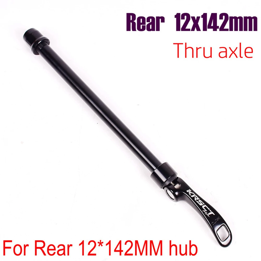 

Bicycle Alloy Thru Axle Skewer 142*12mm Quick Release Bucket Shaft Lever For MTB Mountain Bike Aluminum Skewers For Fork