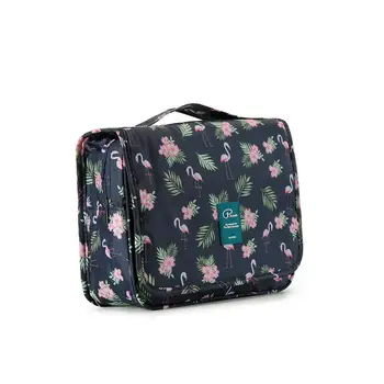 

P.travel Flamingo print Women Toiletry Bag Makeup Organizer Cosmetics Storage Dopp Kit for Travel