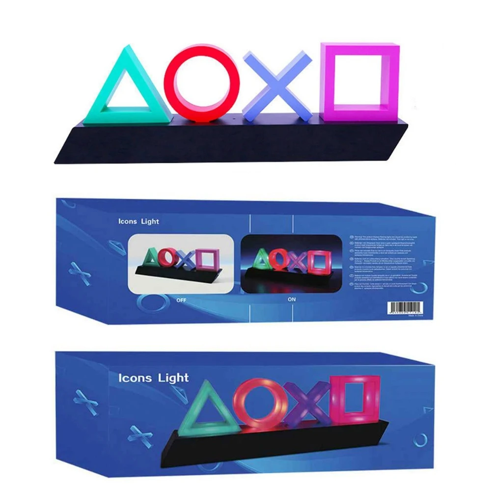 Voice Control Game Icon Light Acrylic Atmosphere Neon Light Bar Decorative Lamp Dimmable Bar Club KTV Wall Commercial Lighting 6