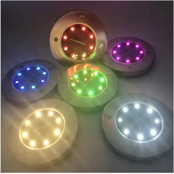 

8Led Solar Light Garden Pathway Lights Lawn Lamp Garden Decoration Outdoor Path Light Waterproof Night Led Solar Lamp pin lamp