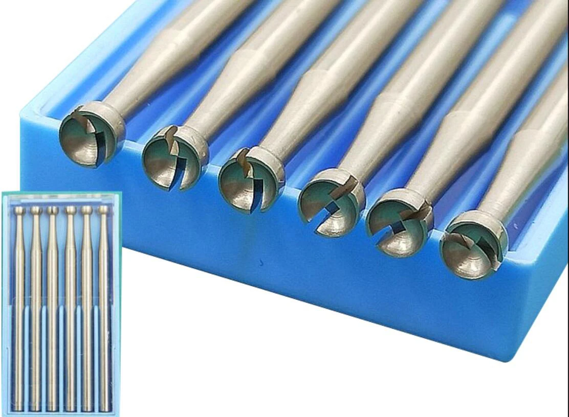 6Pcs round Cup Burr Multipurpose Jewelry Carving Bits Goldsmith Accessories Wire Rounder Burring Tools for Crafting