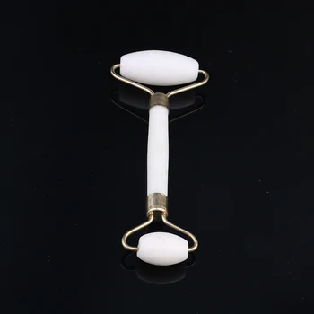 

White Natural Facial Beauty Massage Tool Face Massager Jade Roller Jade Roller Face Thin Massager Relaxation Tool