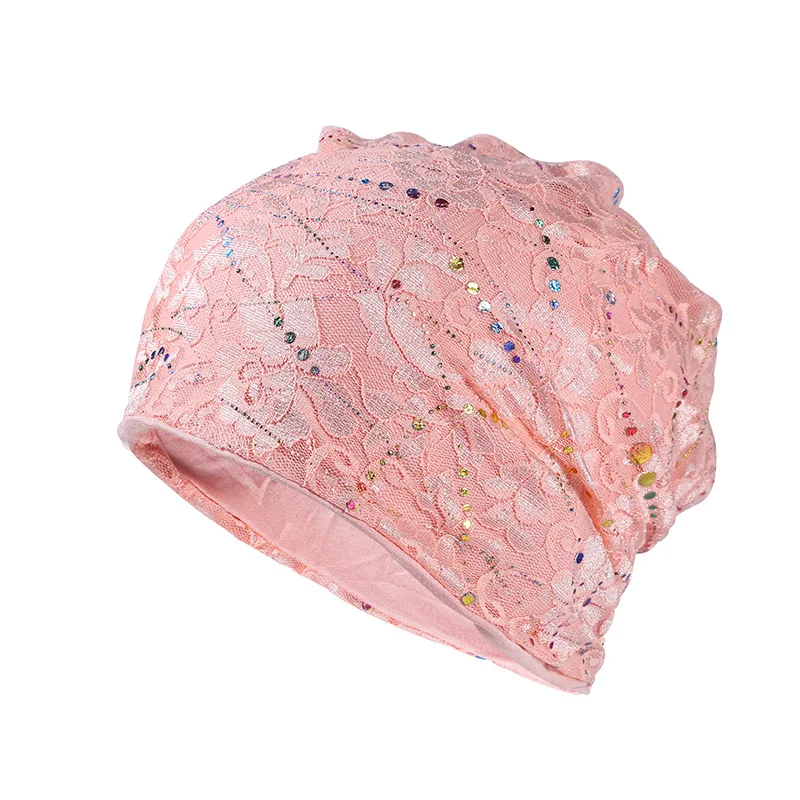 

Summer Women breathable elasticity Soft Thin Hedging Beanies Hat famale fashion ethnic pullover hat headwear Bonnet Accessories